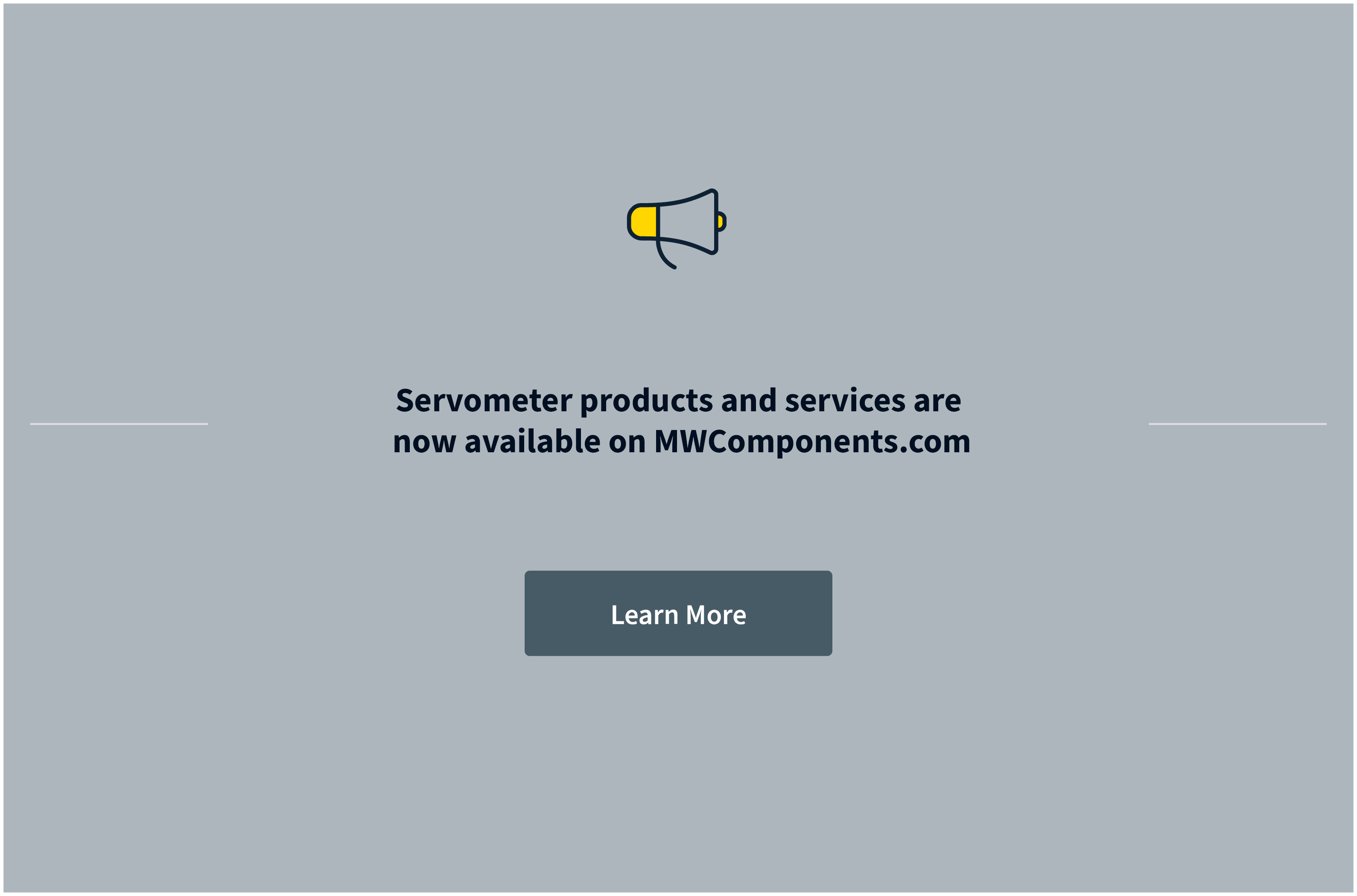 Servometer is now part of MW Components